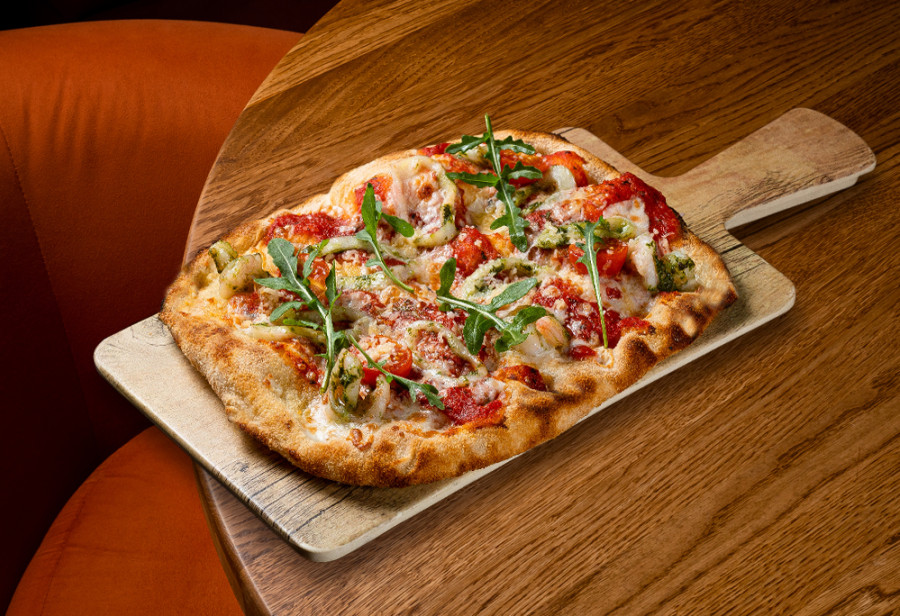 Пиццетта с морепродуктами